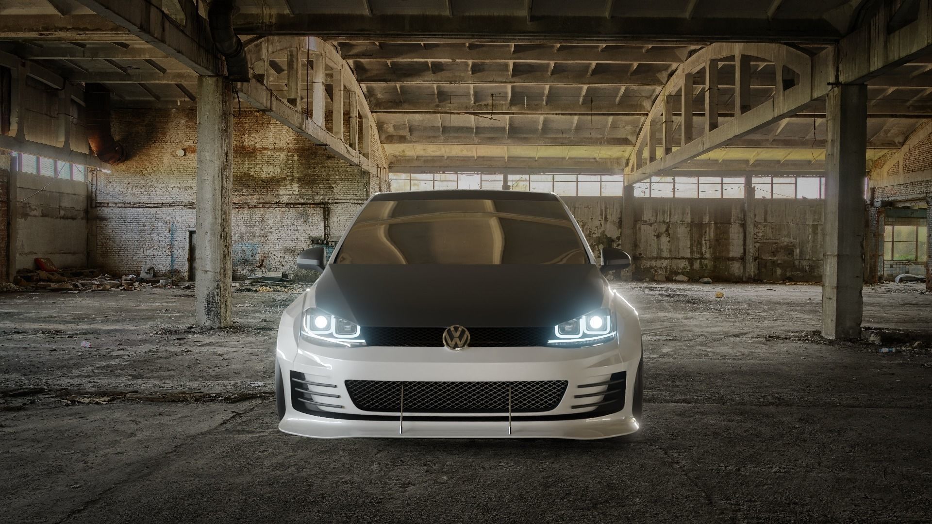 VW Golf 2014 Rocket Bunny Kit 3D model_1