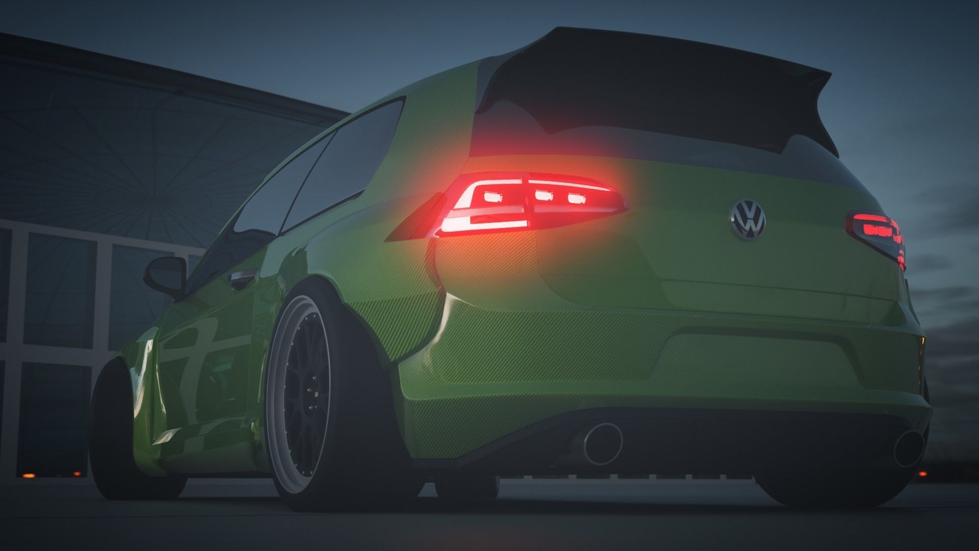 VW Golf 2014 Rocket Bunny Kit 3D model_5