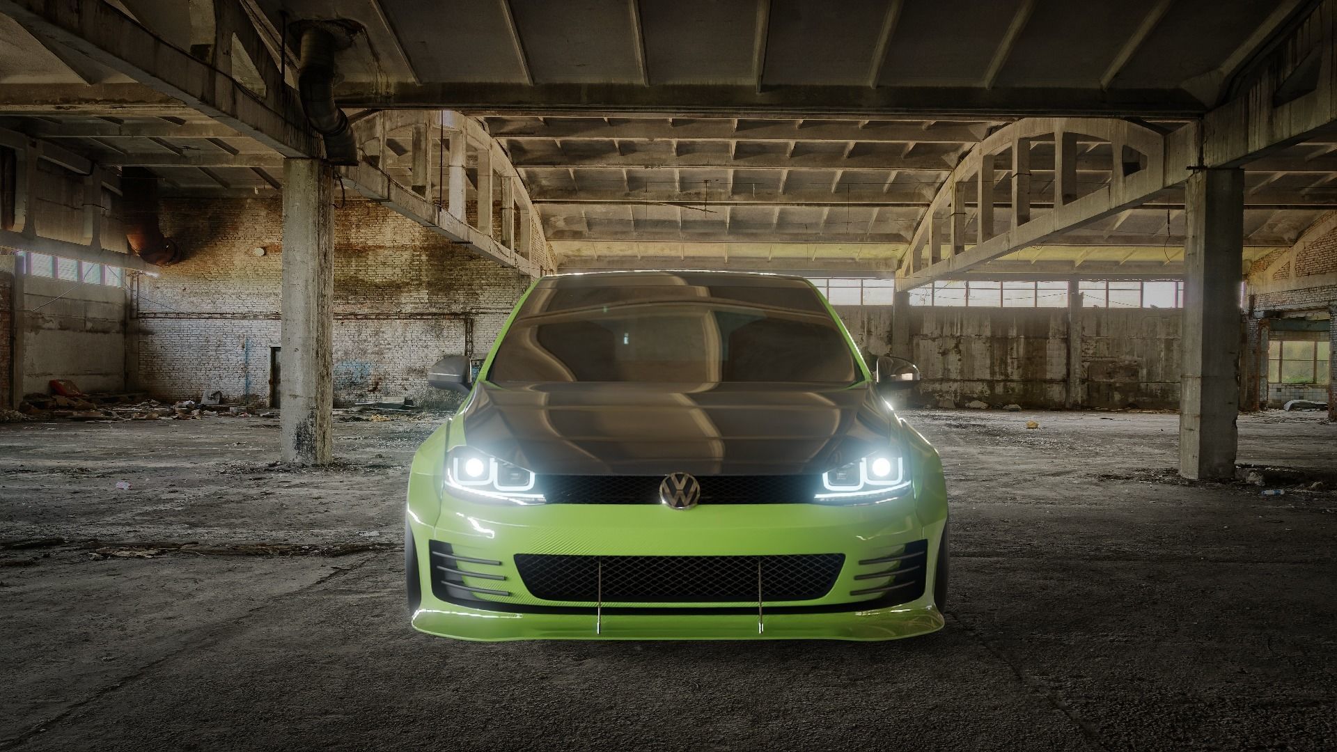 VW Golf 2014 Rocket Bunny Kit 3D model_3