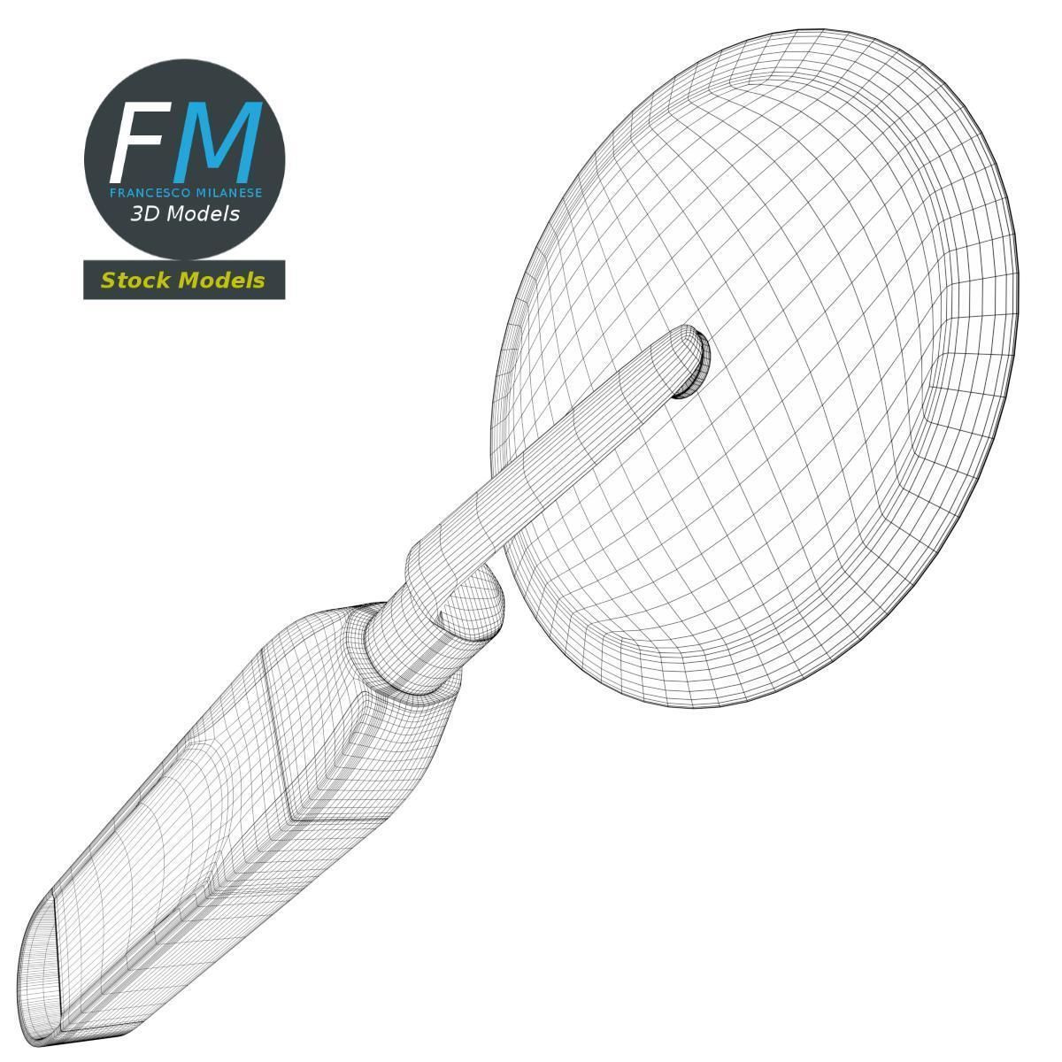 Pizza cutter 3D model_8