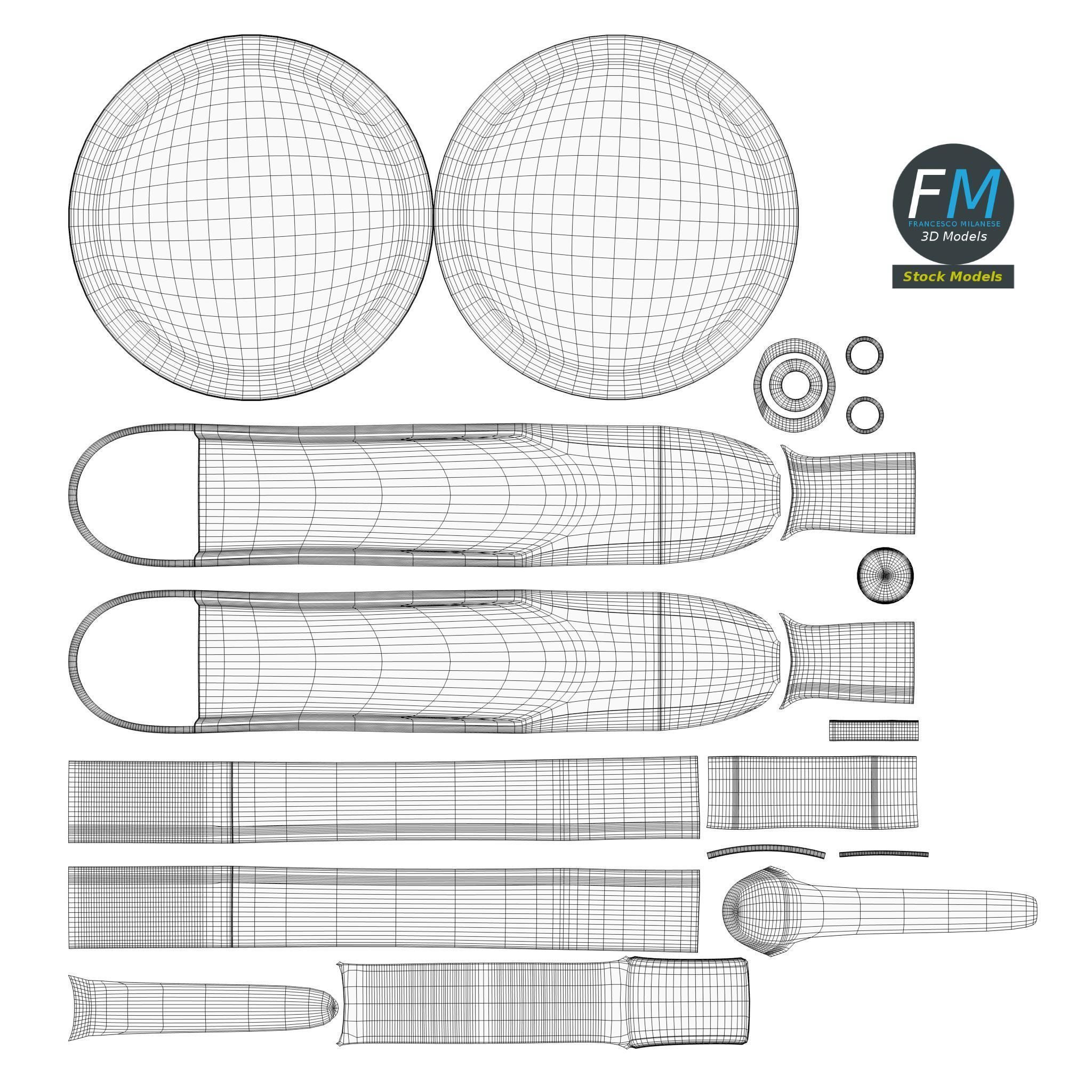 Pizza cutter 3D model_11