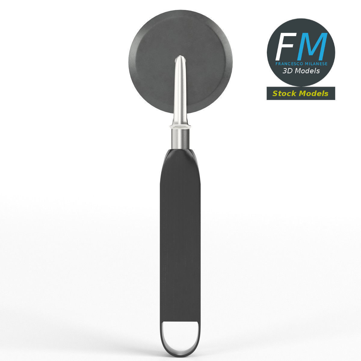 Pizza cutter 3D model_3