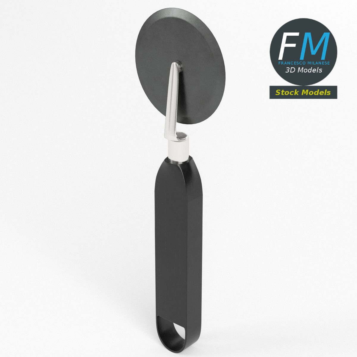 Pizza cutter 3D model_2