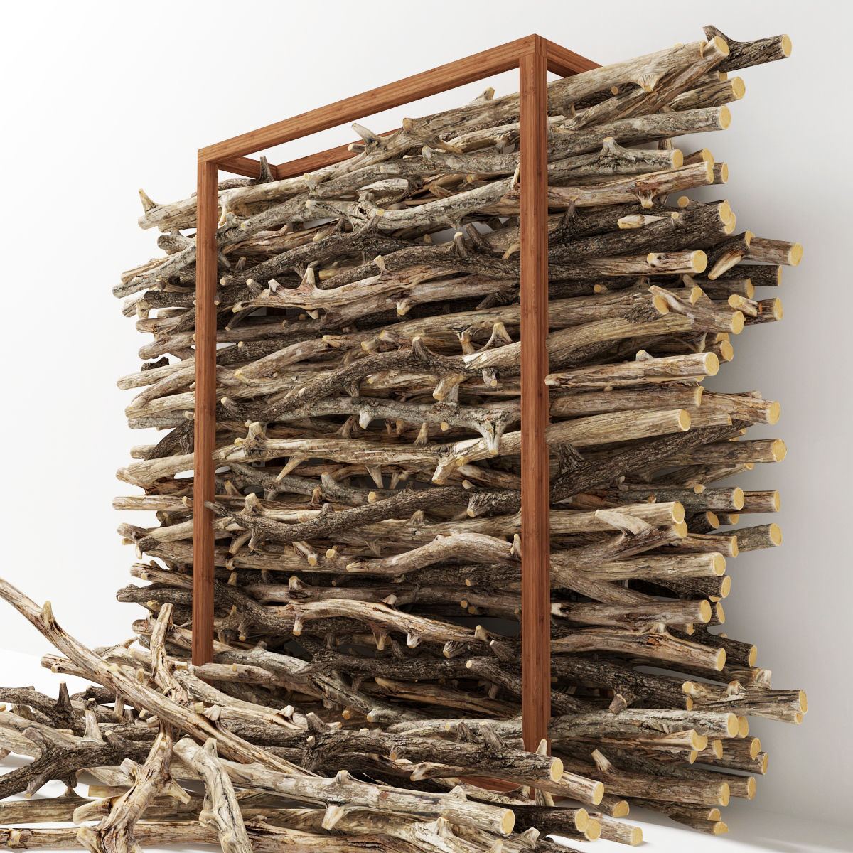 Firewood branch old 3D model_1