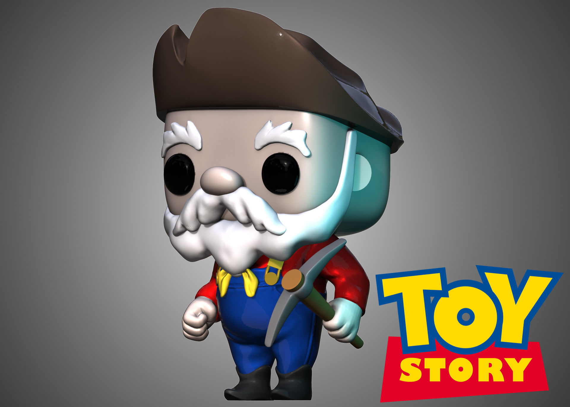 Funko Pop Stinky Pete 3D print model_1