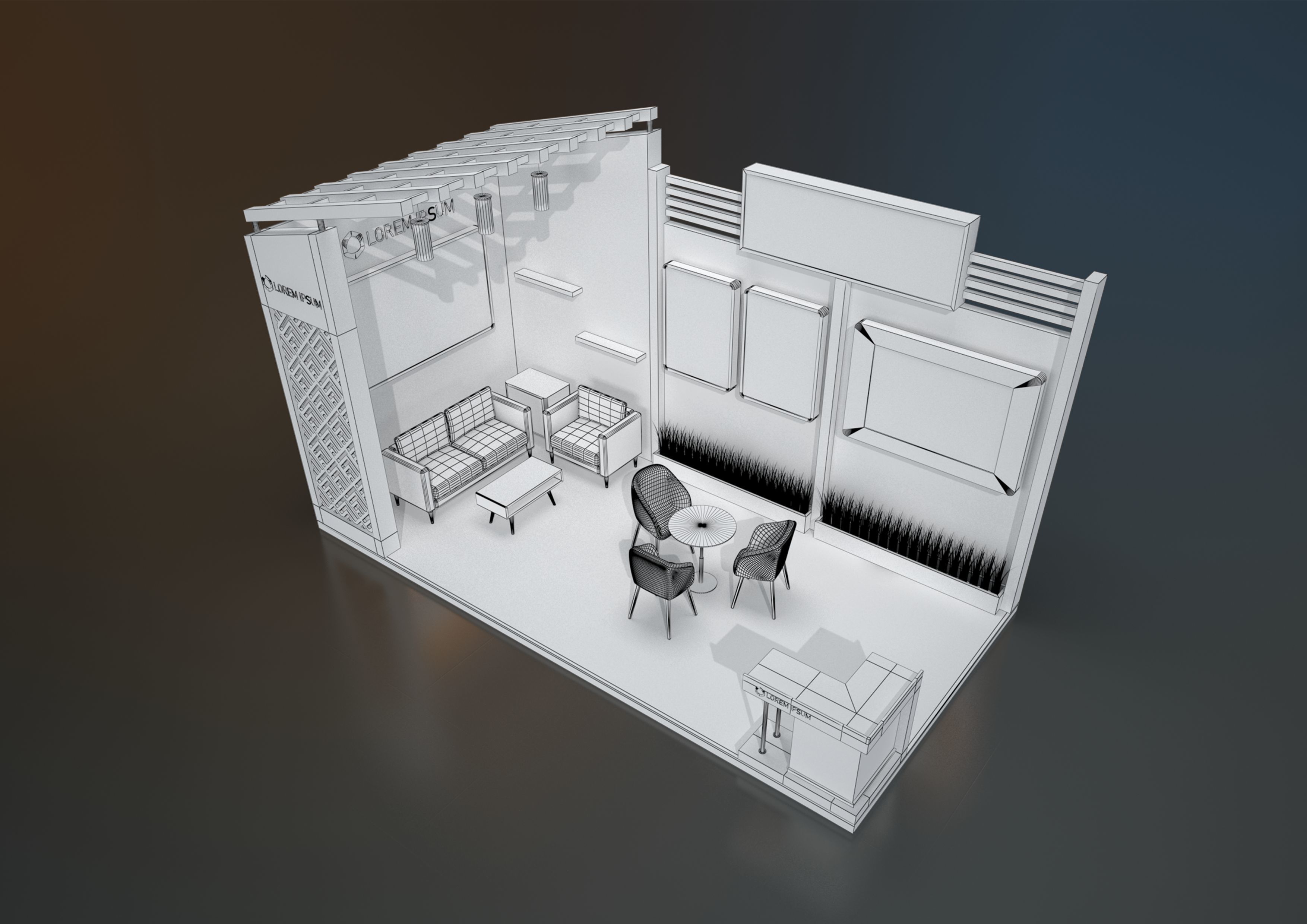 EXHIBITION STAND MPM 18 sqm 3D model_5