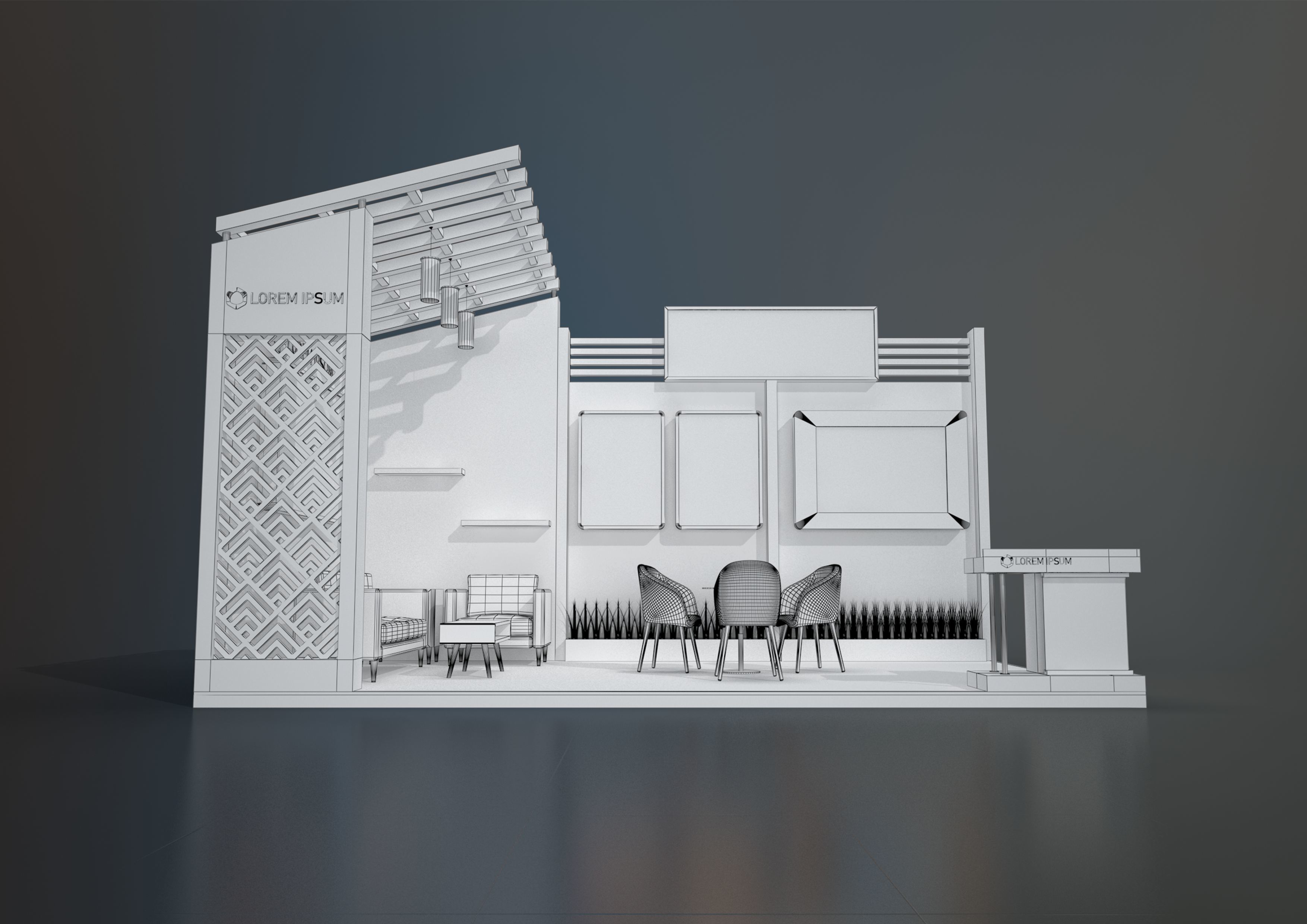 EXHIBITION STAND MPM 18 sqm 3D model_4