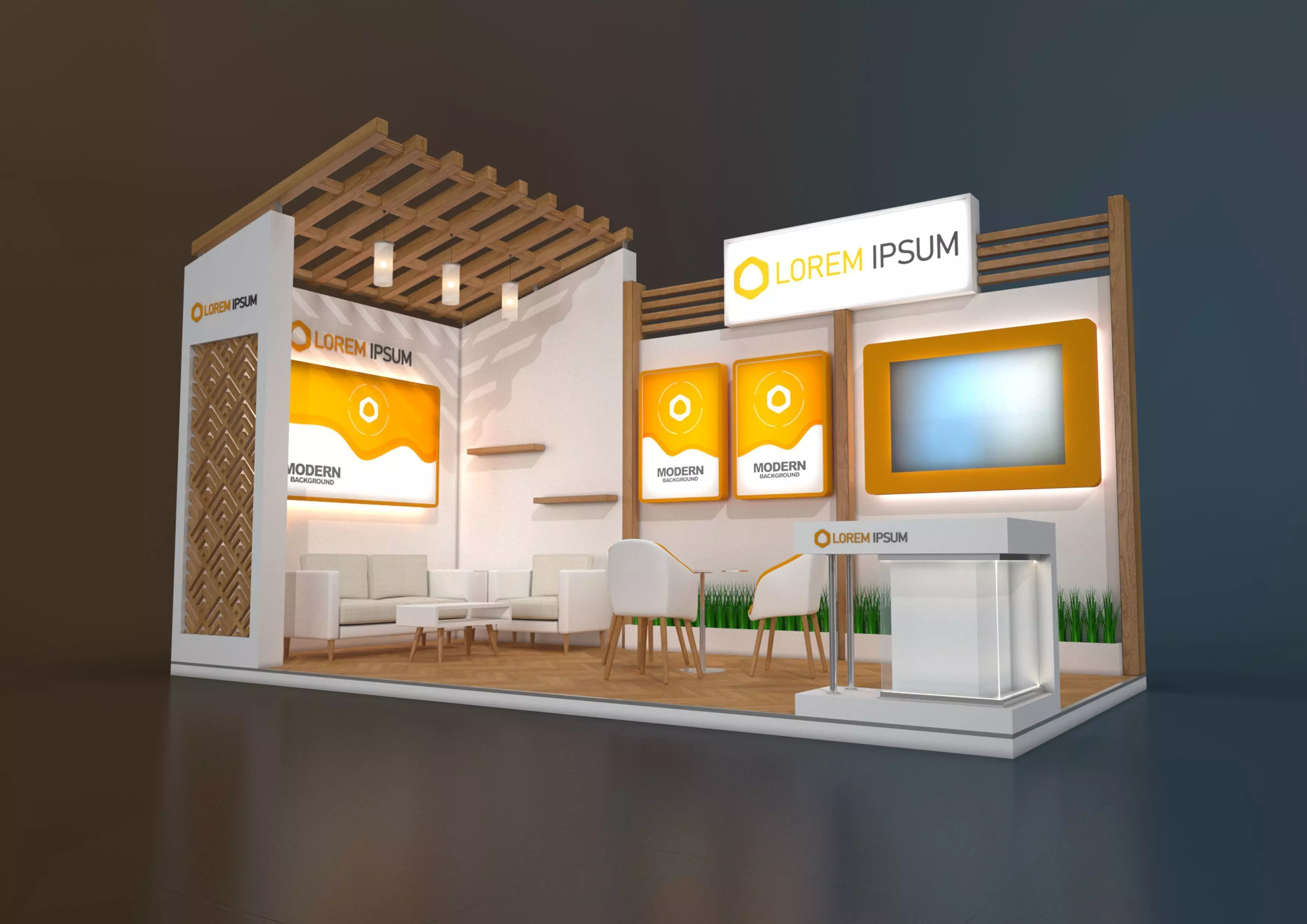 EXHIBITION STAND MPM 18 sqm 3D model_0