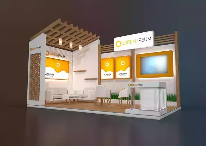 EXHIBITION STAND MPM 18 sqm 3D model