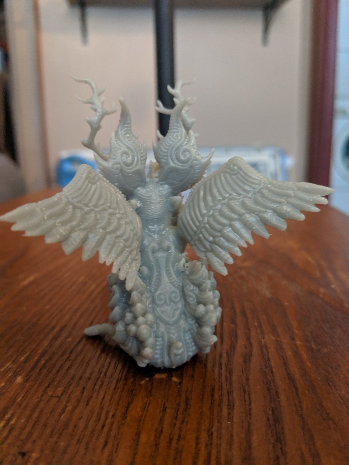 wolpertinger figurine of dragon with wings 3D print model_2