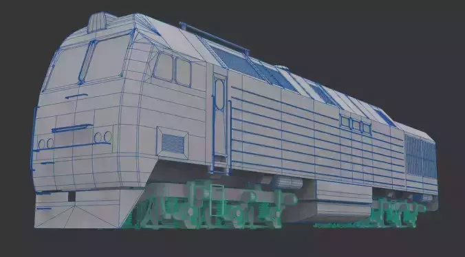 2TE25km diesel locomotive model