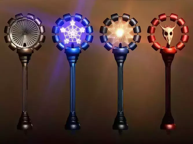 Chained orbit magic wands collection