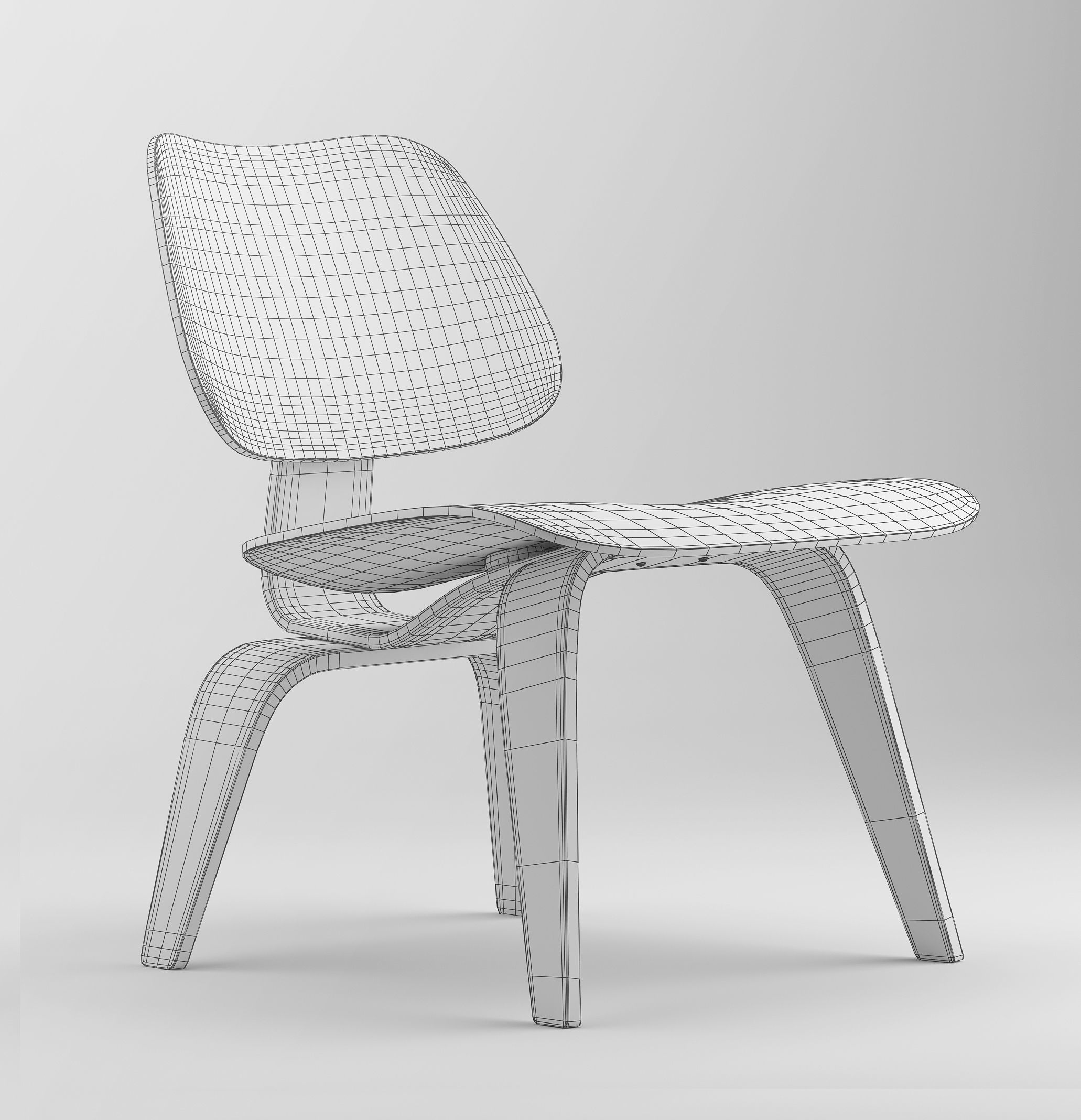 Eames Lounge Armchair Free 3D model_4