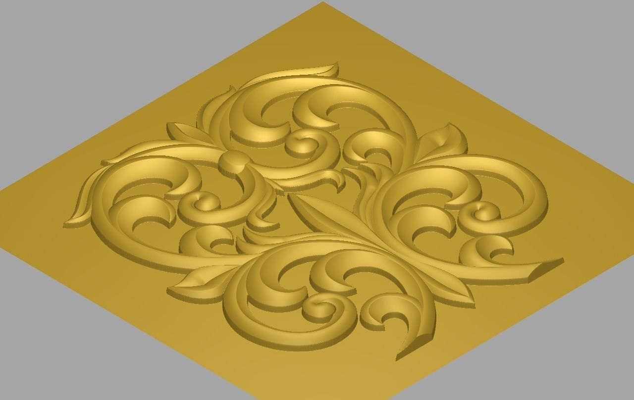 wooden design 29 3D model_2