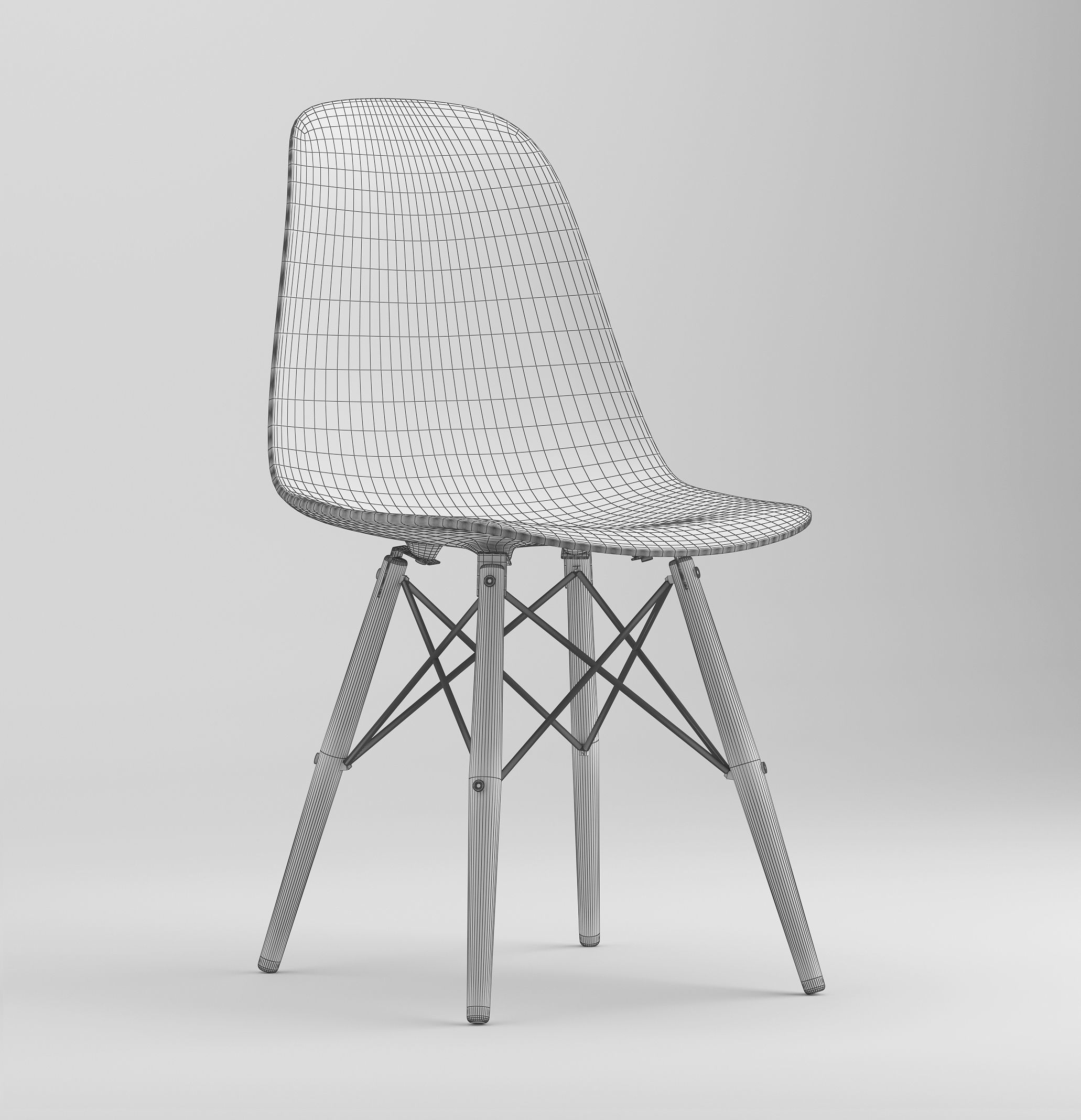 Eames Chair Free 3D model_5