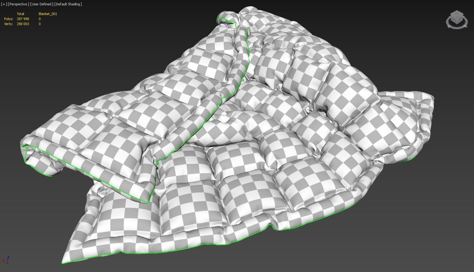 Blanket - 3ds Max 3D model_5