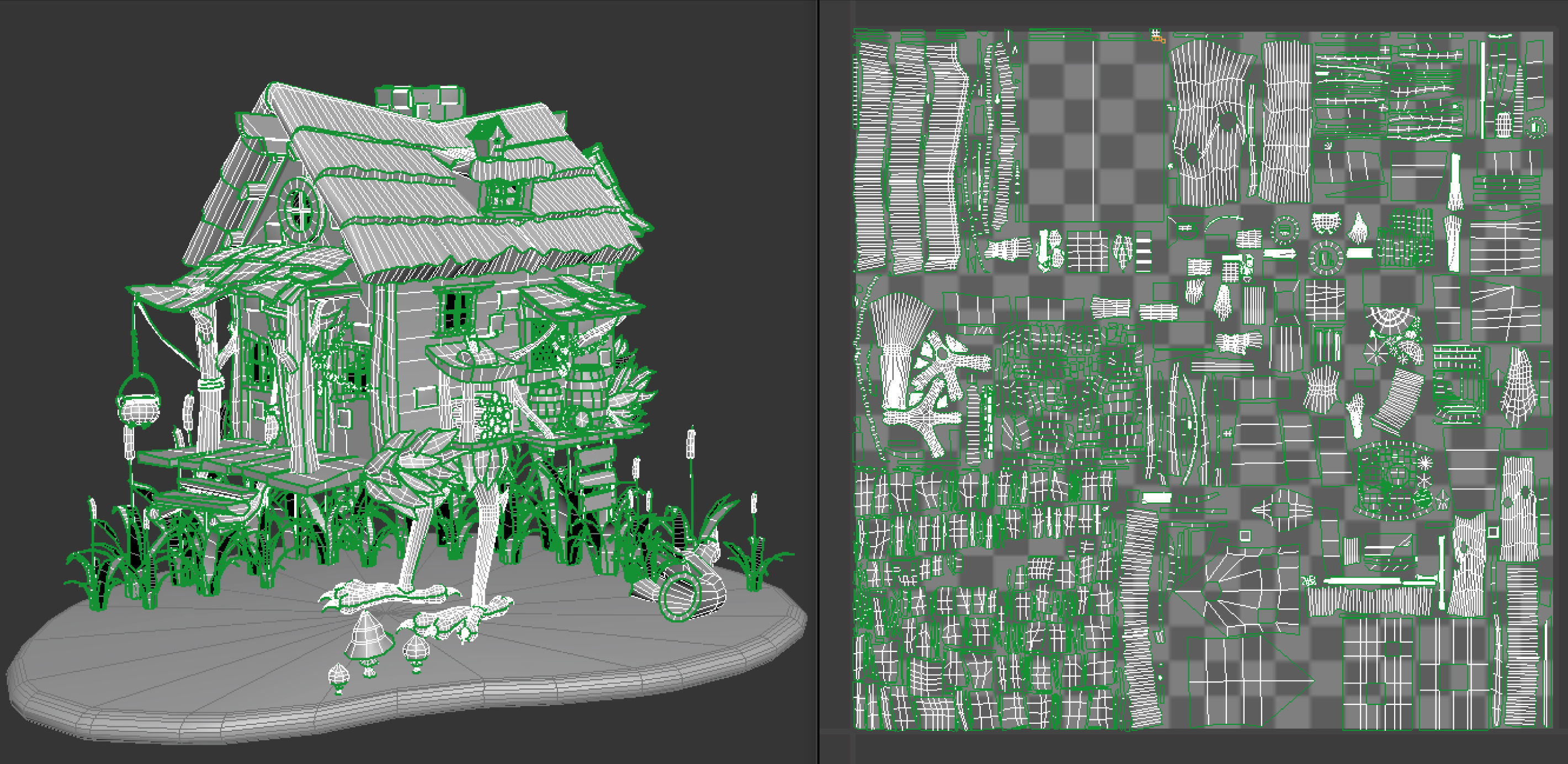 iZbushka gnome house Low-poly 3D model_4