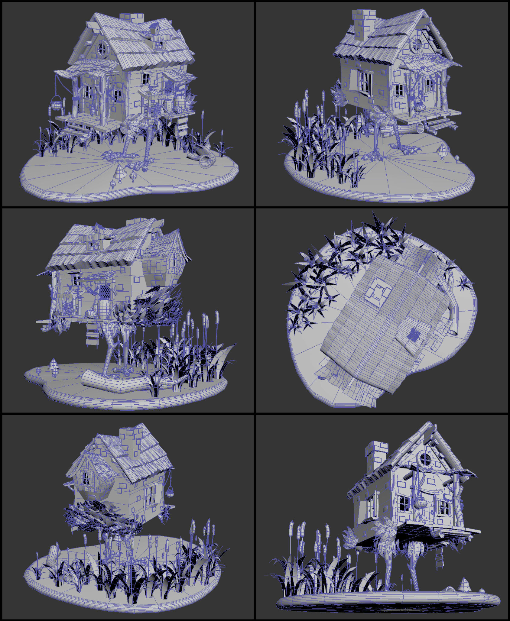 iZbushka gnome house Low-poly 3D model_2