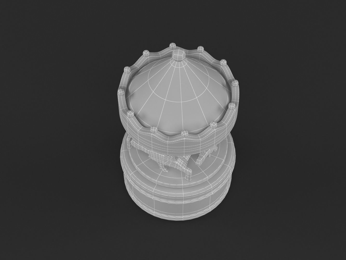 Carousel Music Box 3D model_8