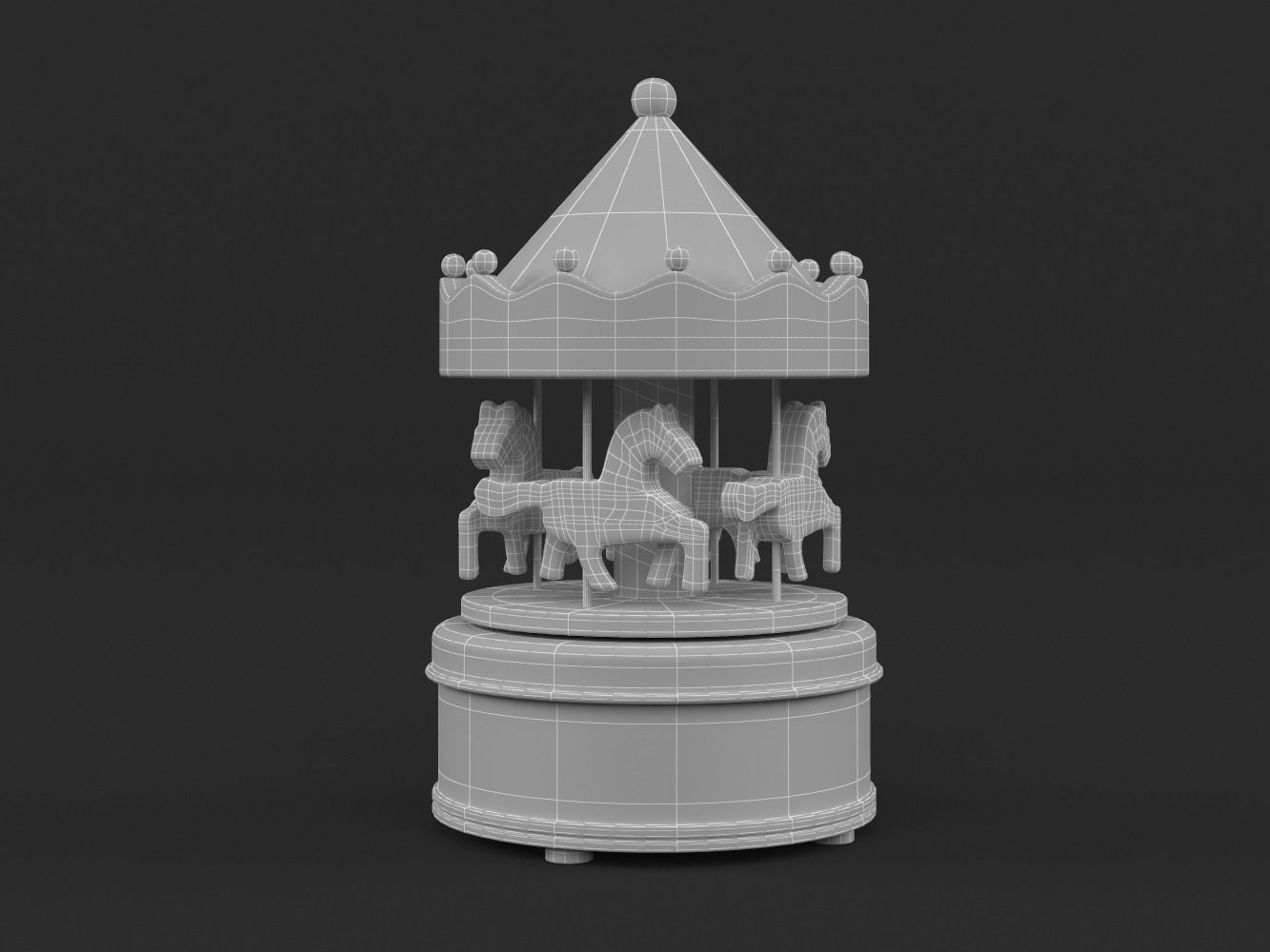 Carousel Music Box 3D model_5