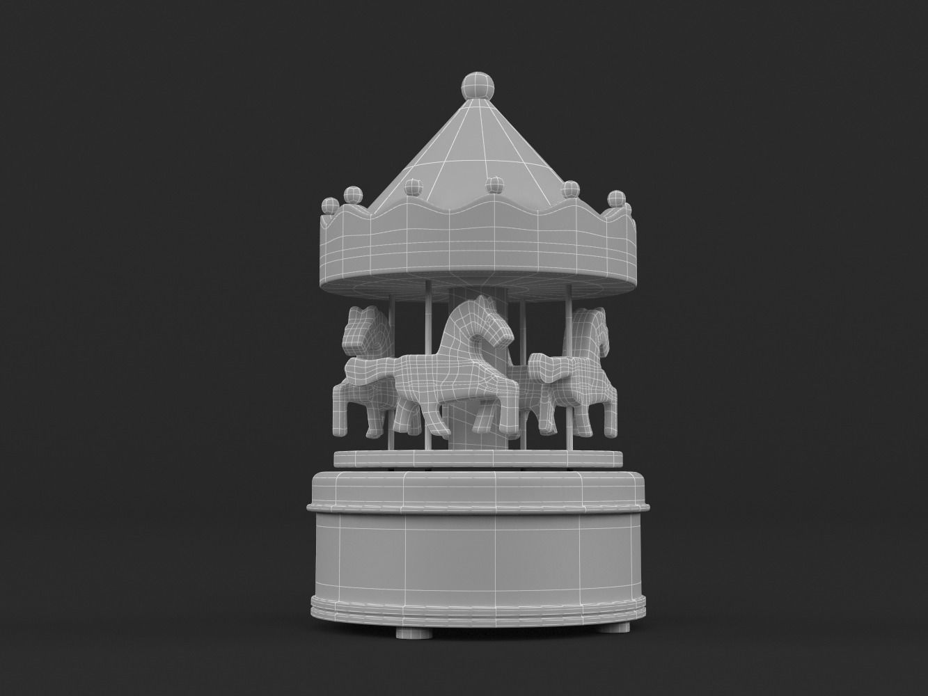 Carousel Music Box 3D model_7