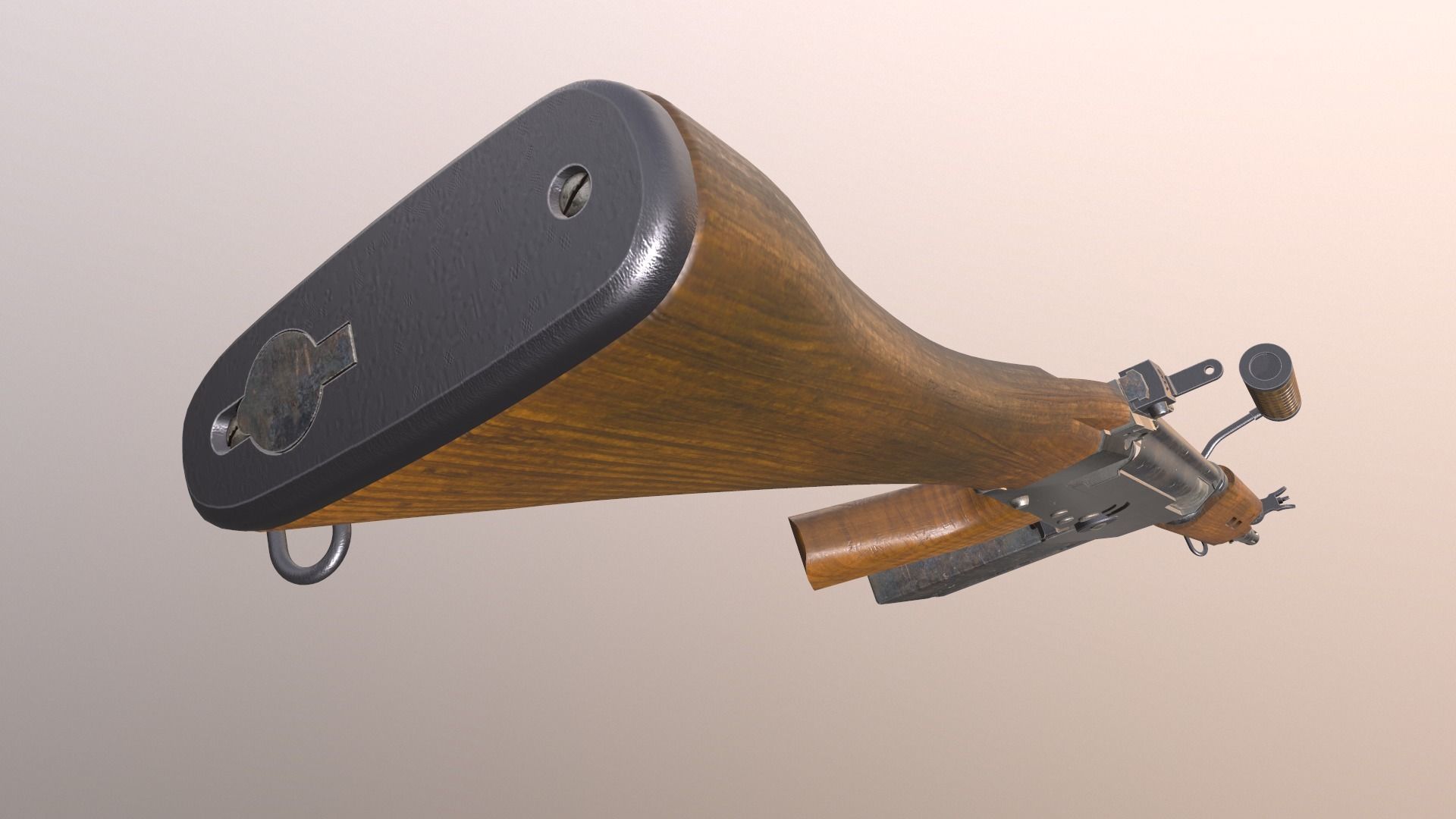 Assault rifle L1A1 Fn Fal 3D model_5