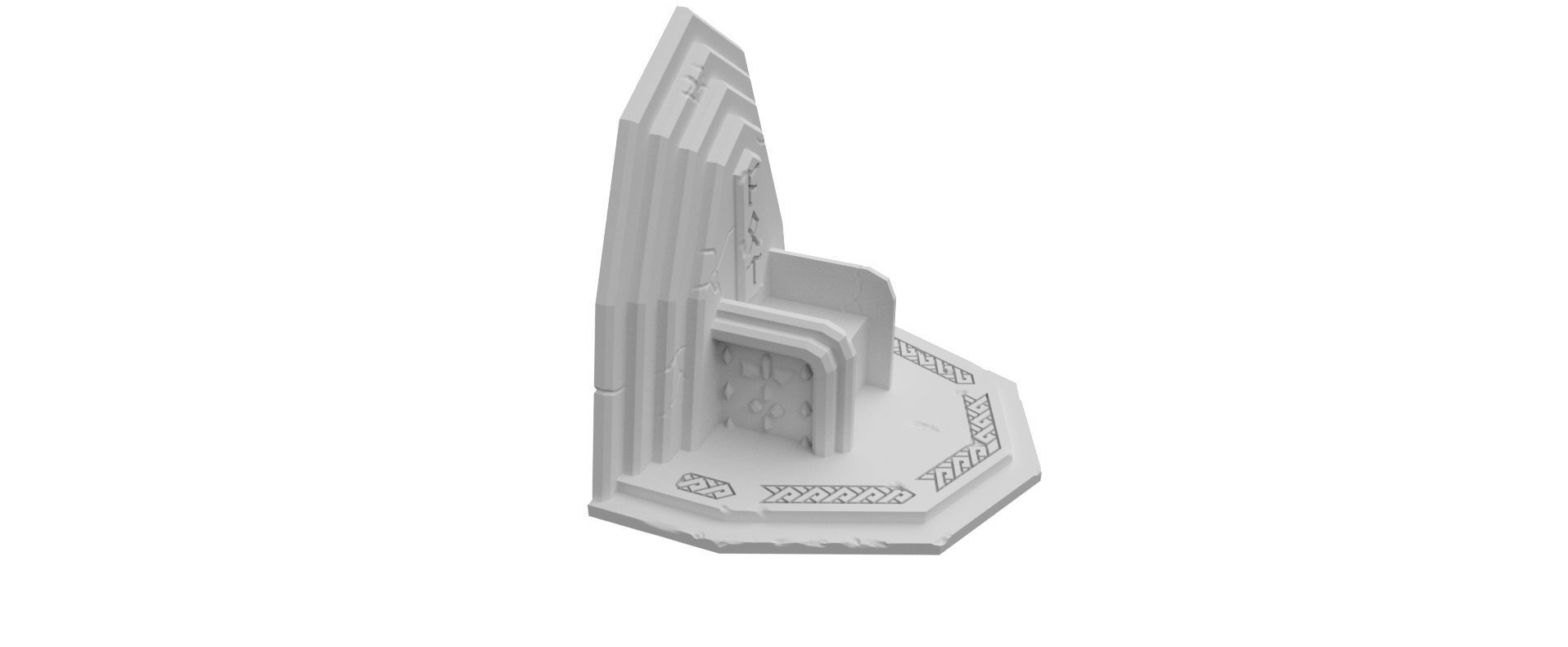 Stone Giant Throne Free 3D print model_2