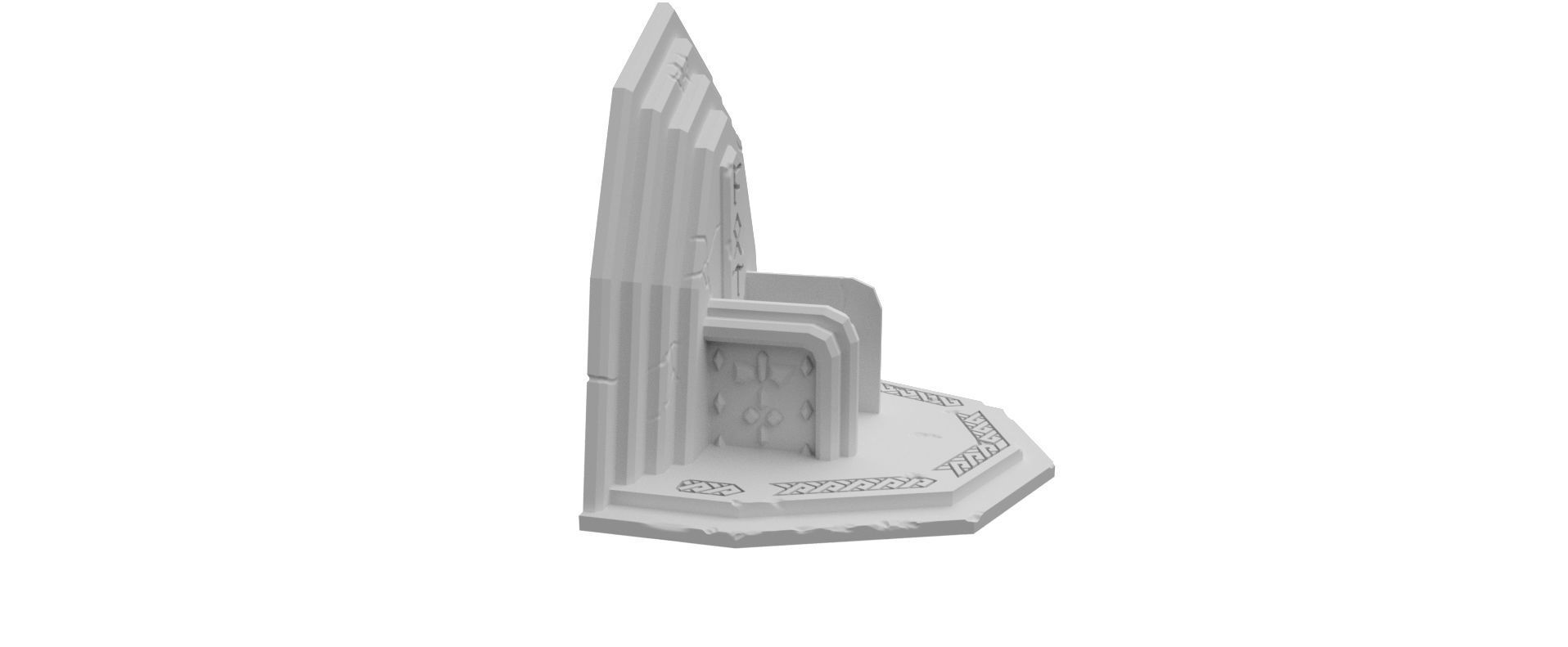 Stone Giant Throne Free 3D print model_4