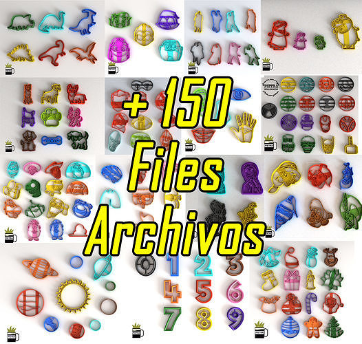 SET DE MOLDES PREMIUM MAS DE 150 ARCHIVOS LISTOS PARA IMPRIMIR 3D print model