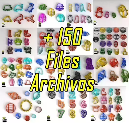 SET DE MOLDES PREMIUM MAS DE 150 ARCHIVOS LISTOS PARA IMPRIMIR 3D print model