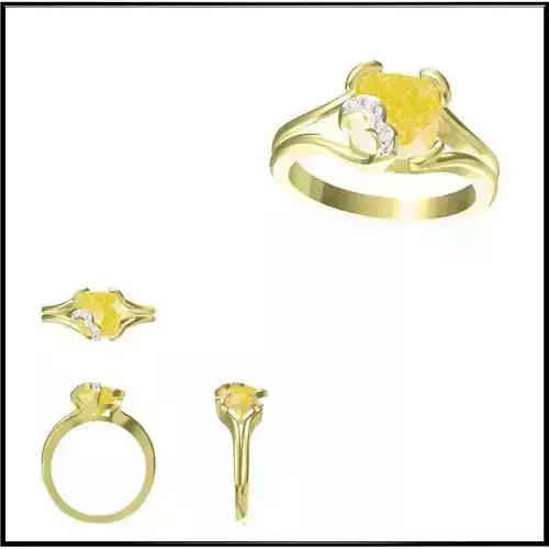 JCD Format Color stone rings sets jewelers file set