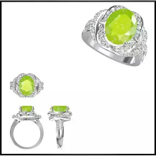 JCD Format Affordable color stone rings wax files jewelry