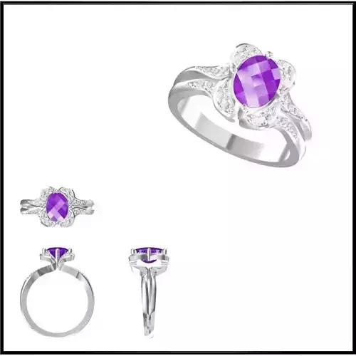 JCD Format Affordable color stone rings jewellery cad design