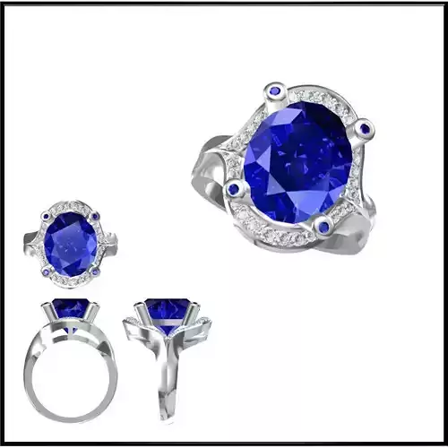 JCD Format Affordable color stone rings autocad jewelry