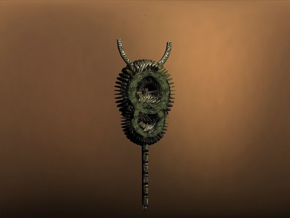 Rising Suns magic wands collection Low-poly 3D model_4