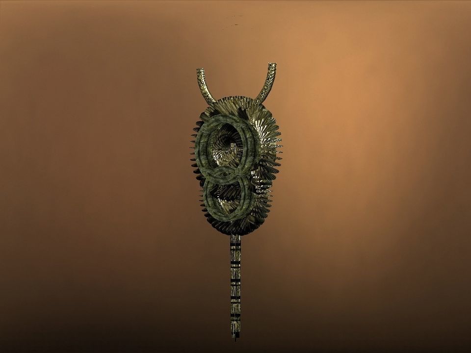 Rising Suns magic wands collection Low-poly 3D model_3