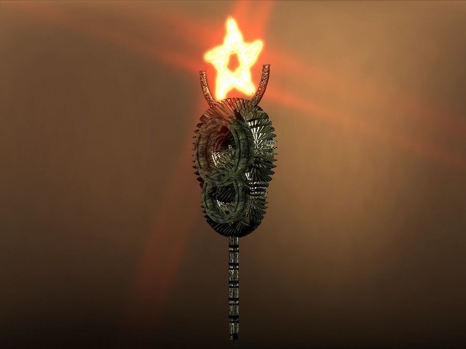 Rising Suns magic wands collection Low-poly 3D model_6