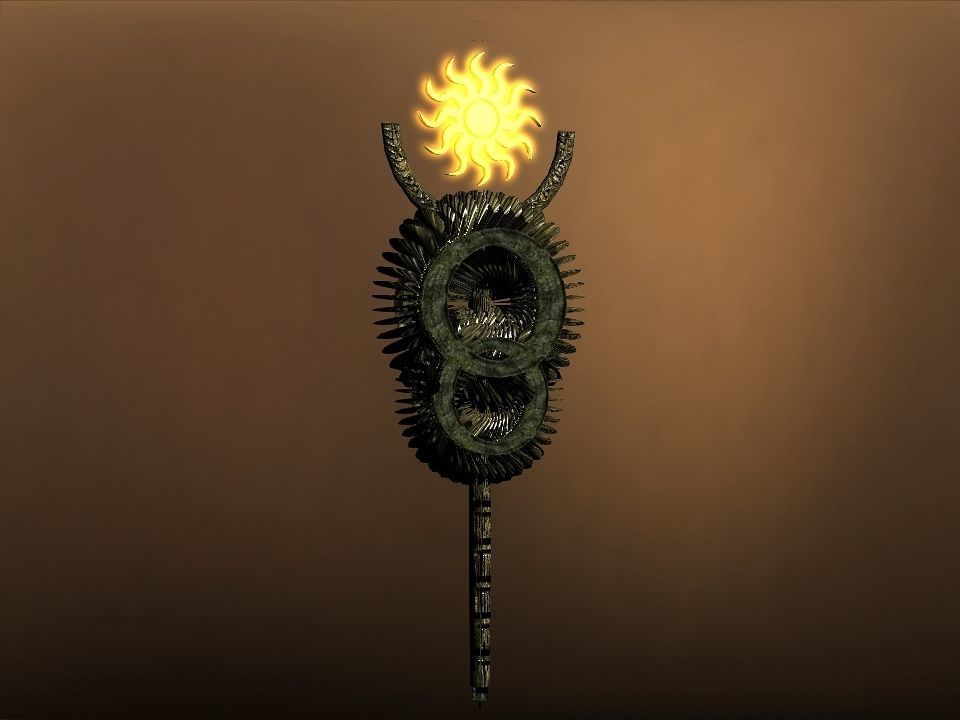 Rising Suns magic wands collection Low-poly 3D model_12