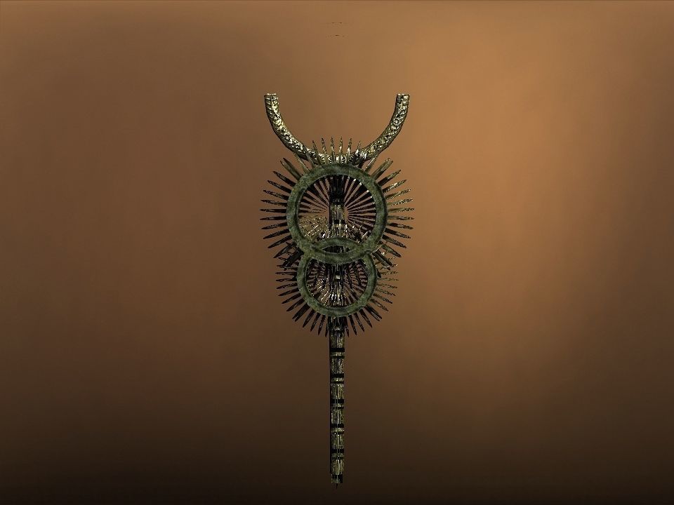 Rising Suns magic wands collection Low-poly 3D model_2