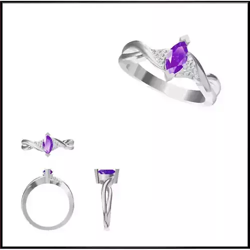 JCD Format Moissanite color stone rings wax files jewelry