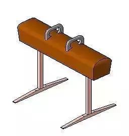 Pommel Horse - Olympic games equipment 3D model