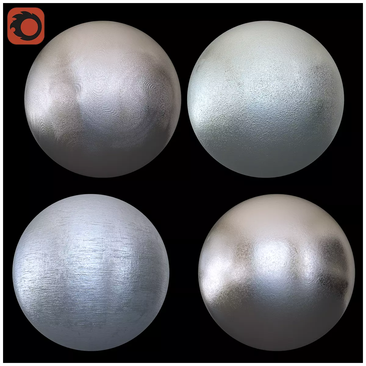 Metall silver sphere Texture_0