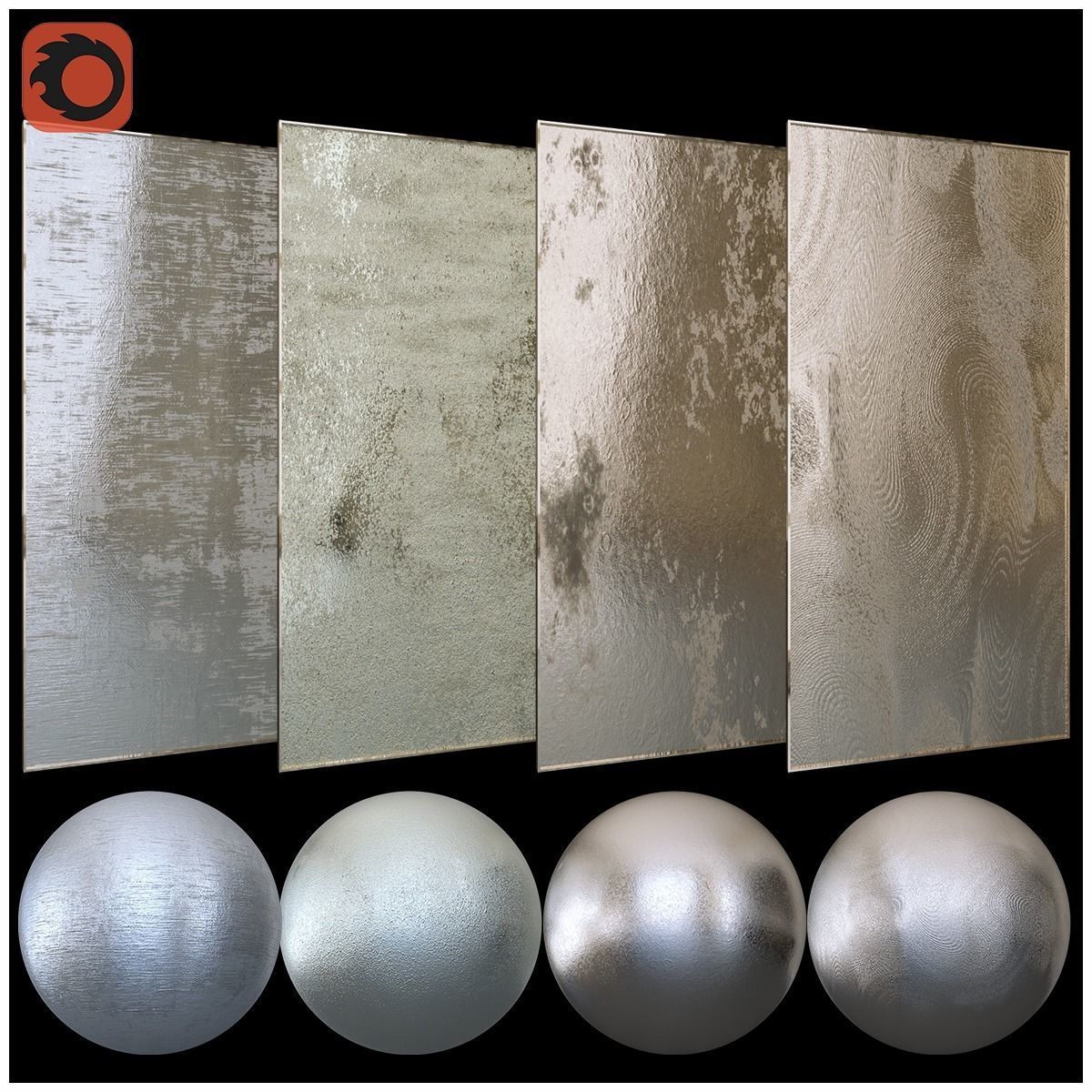 Metall silver sphere Texture_1