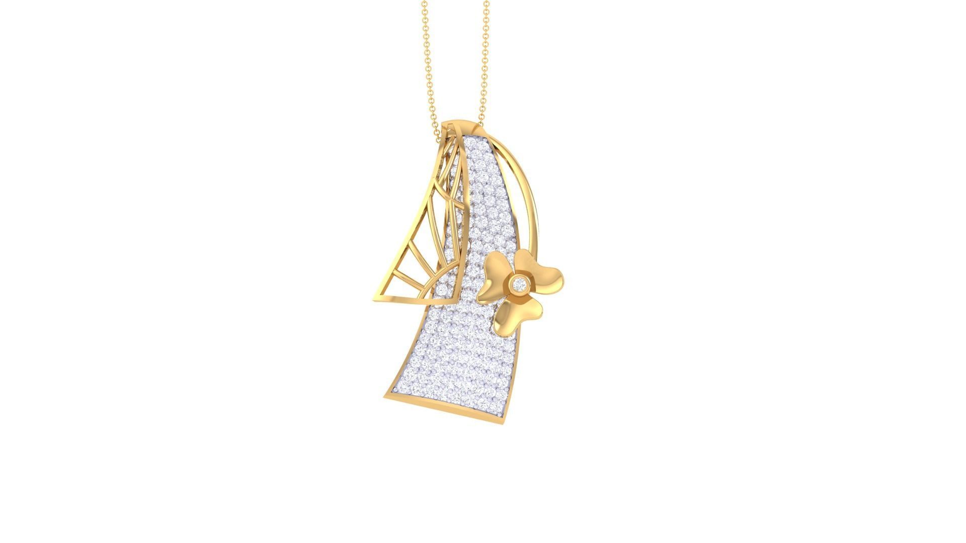 Italian pendant set pendant with 3D print model_17