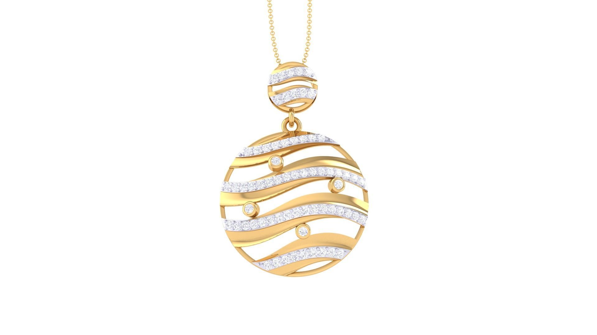 Italian pendant set pendant with 3D print model_21