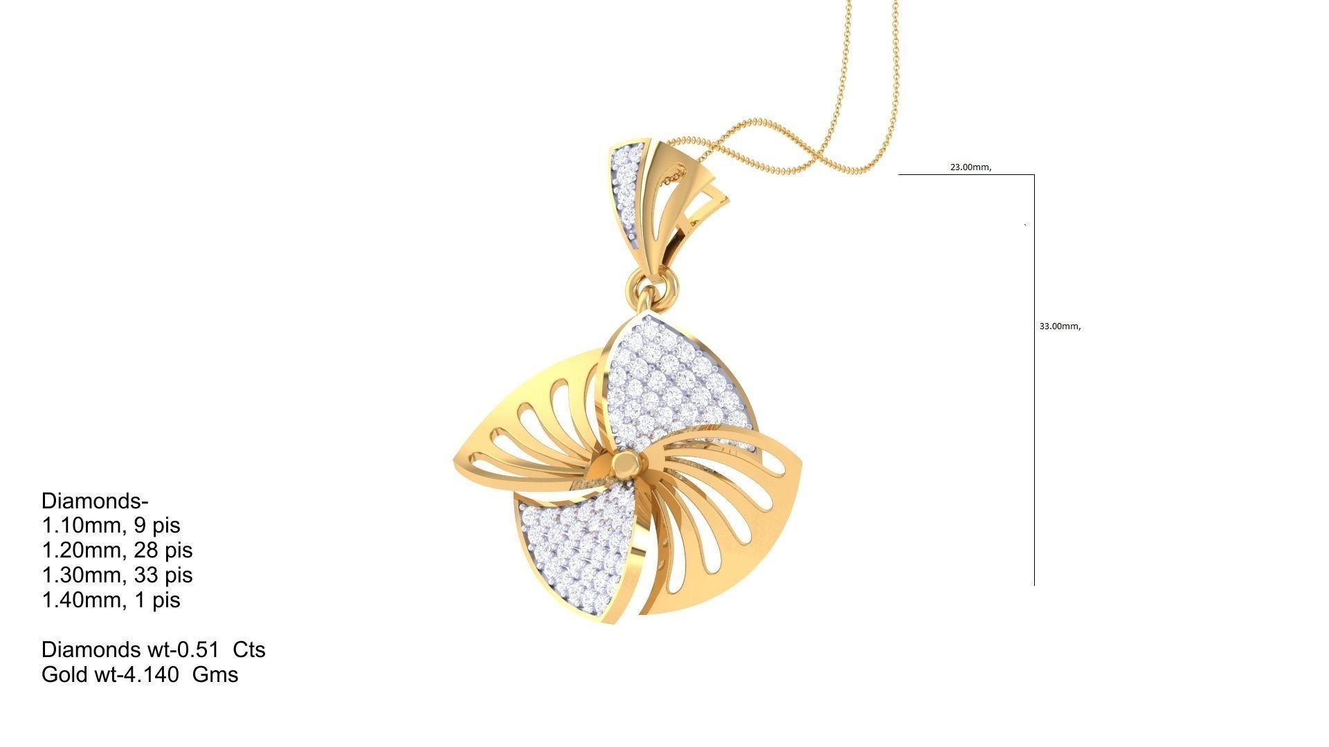 Italian pendant set pendant with 3D print model_8