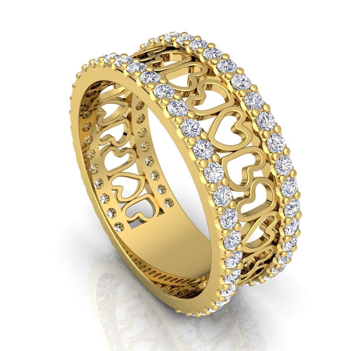 Diamond Ring 04 3D print model_2
