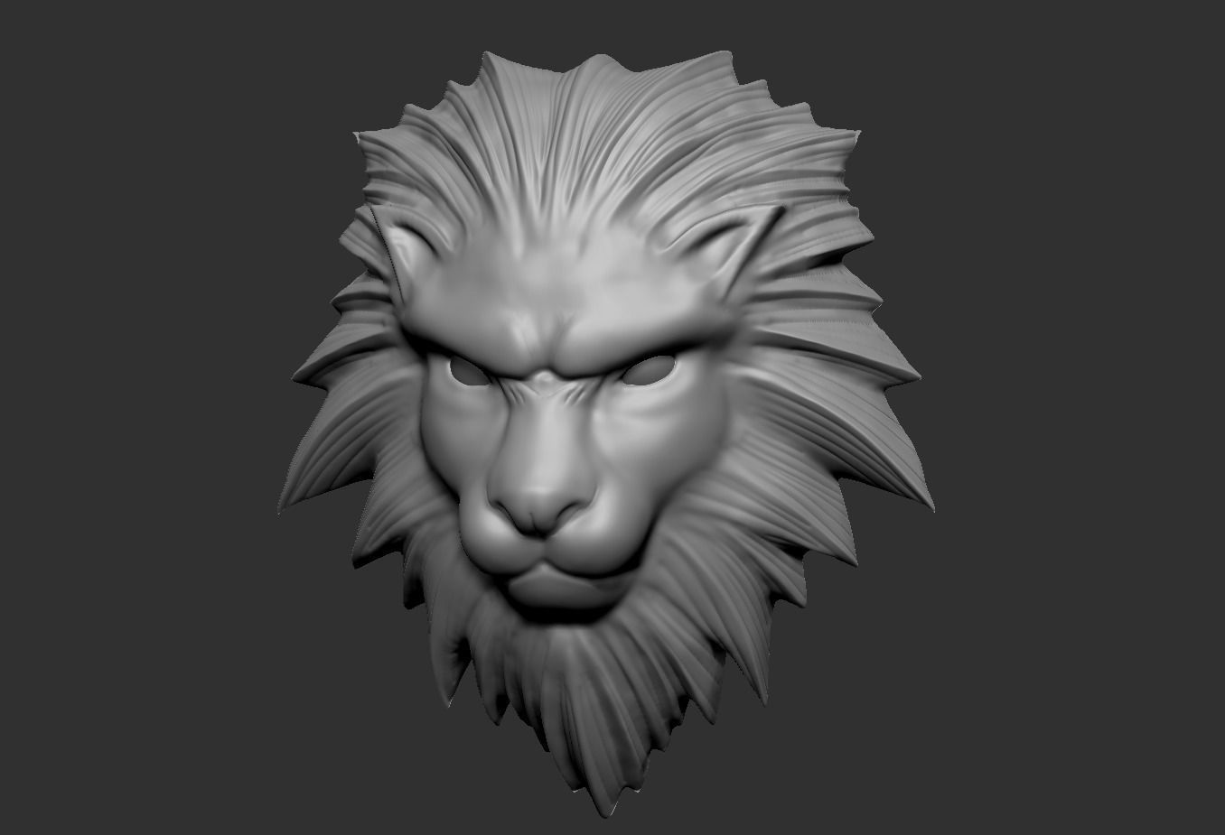 Squall Leonhart belt buckle Leon head 3D print model_4