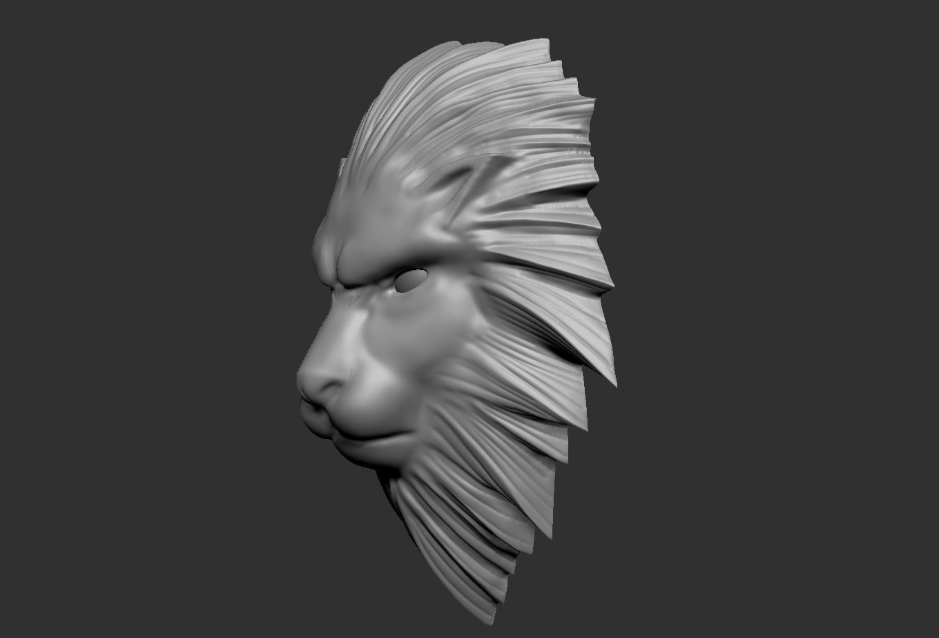 Squall Leonhart belt buckle Leon head 3D print model_5