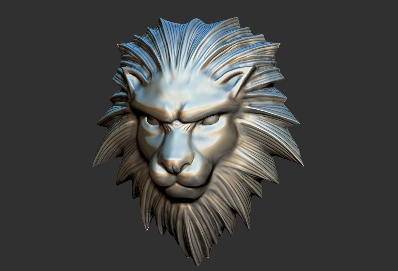 Squall Leonhart belt buckle Leon head 3D print model_0